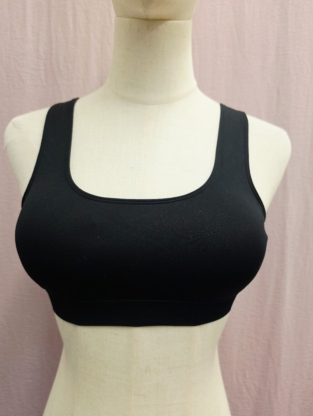 NWOT! Auden Square Neck Padded Seamless Bralette- Black, X-Small